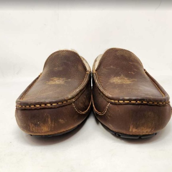 Men\'s 13 Ugg Ascot loafer slippers in brown main image 7